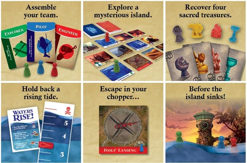 Gamewright جيمرايت - جزيرة محظورة - لعبة لوحية تعاونية استراتيجية للبقاء، 2-4 لاعبين - Image 5