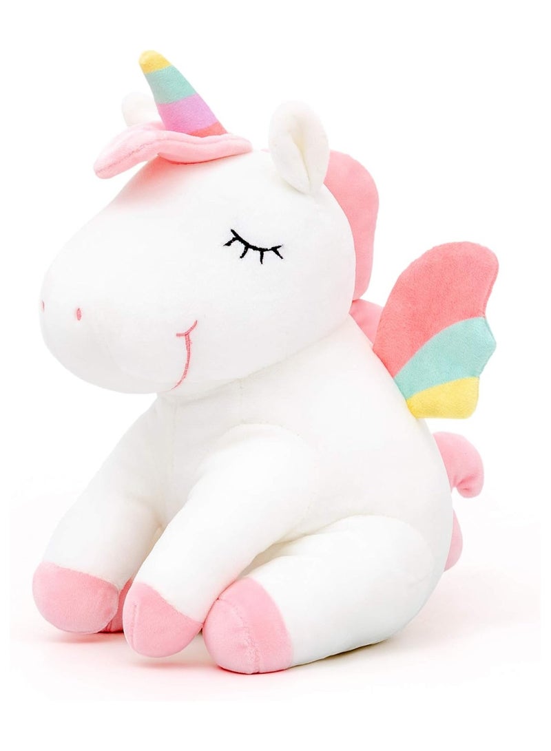 Vitacelli Cute Rainbow Unicorn Plush Toy – 9.8" Soft Stuffed Animal for Kids, Babies, Birthday Gift, Party or Home Decor  - Image 1
