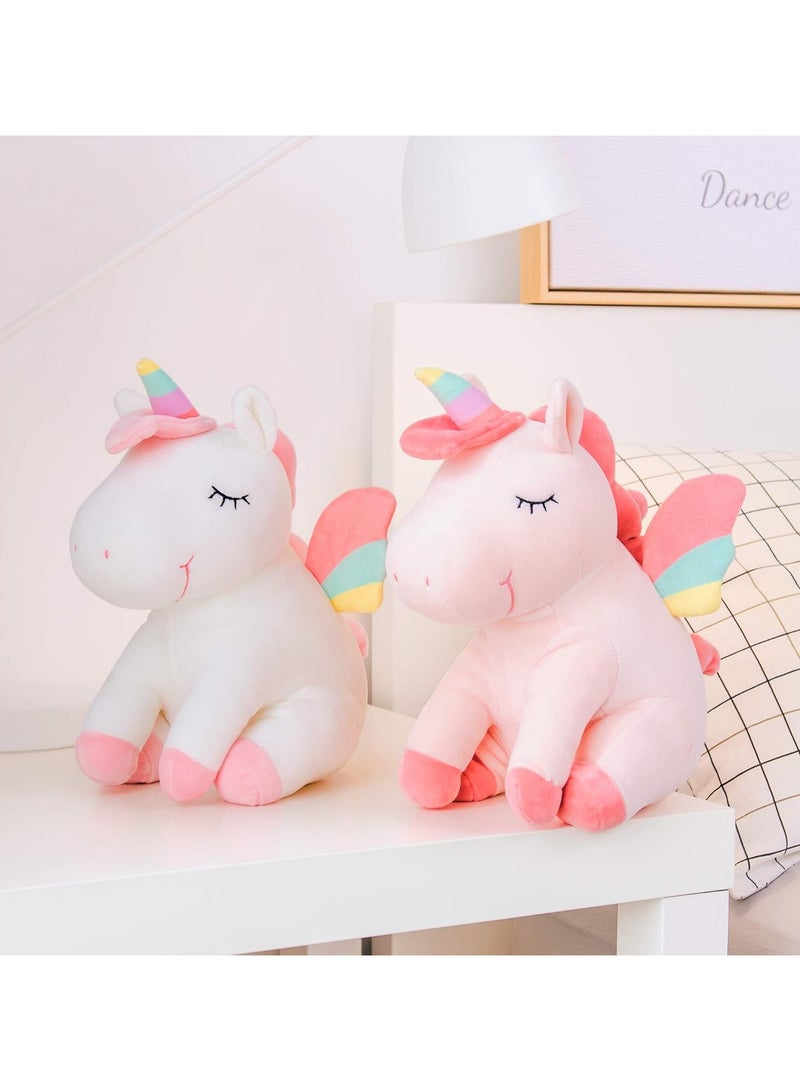 Vitacelli Cute Rainbow Unicorn Plush Toy – 9.8" Soft Stuffed Animal for Kids, Babies, Birthday Gift, Party or Home Decor  - Image 5