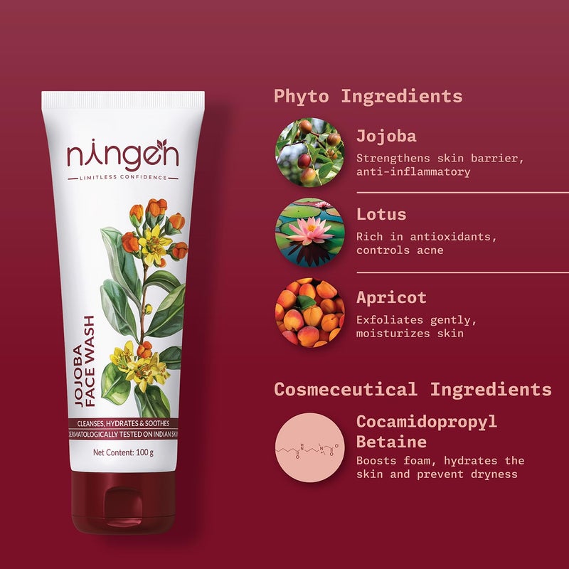Ningen Face Wash Brightening and Glowing Skin Removes Pigmentation Dark Spots Acne Control and Hydration with All Skin Types For Women and Men - Image 2