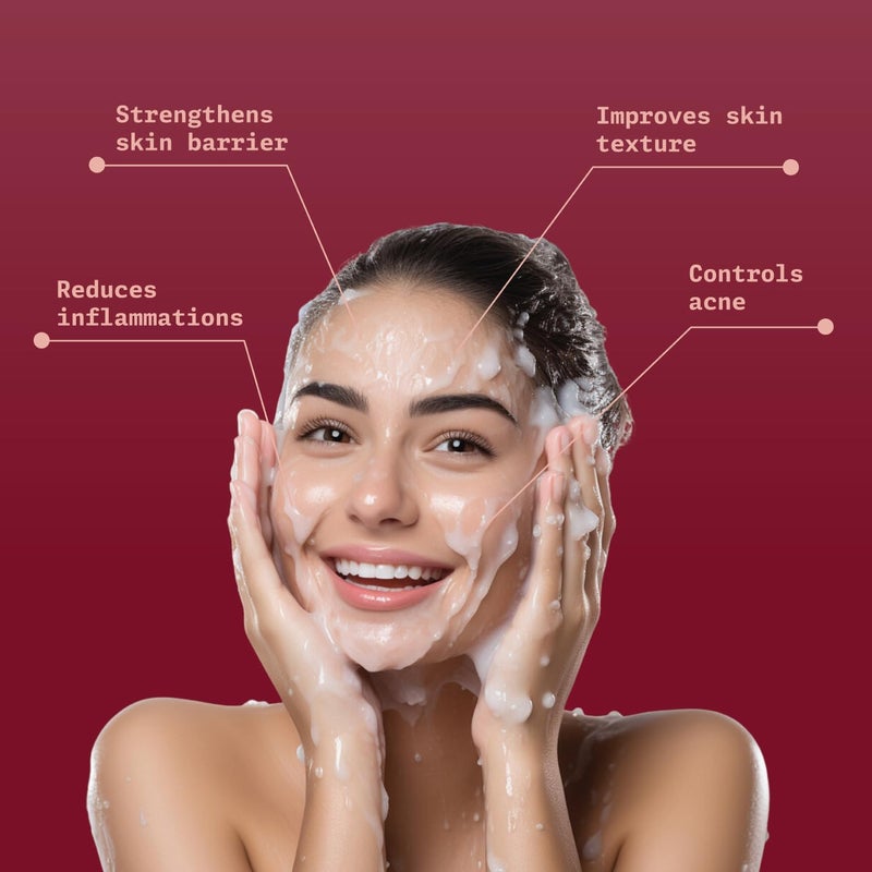 Ningen Face Wash Brightening and Glowing Skin Removes Pigmentation Dark Spots Acne Control and Hydration with All Skin Types For Women and Men - Image 4