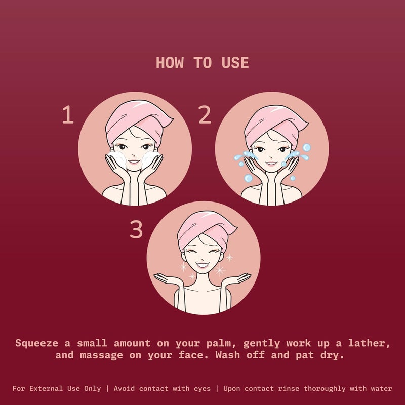 Ningen Face Wash Brightening and Glowing Skin Removes Pigmentation Dark Spots Acne Control and Hydration with All Skin Types For Women and Men - Image 5