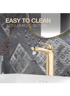 Kohler KOHLER ALEO+ Tall Basin Mixer in French Gold Finish  - Image 4