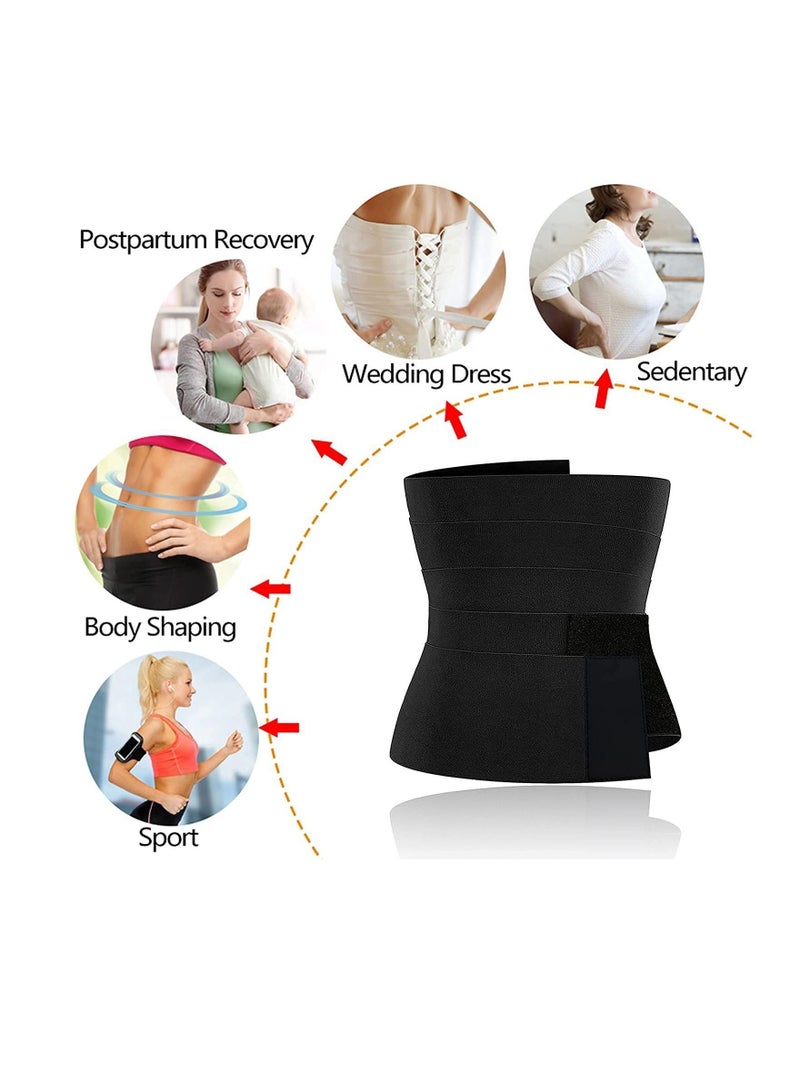 Y&D Waist Trimmer for Women,Invisible Wrap Trainer Tape,Shaper Belt Adjustable Shapewear - Image 4