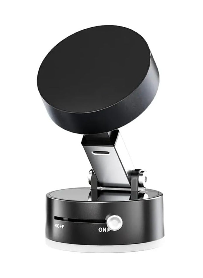 360° Vacuum Suction Magnetic Car Phone Holder, Compact folding design with powerful magnetic suction (Black)  - Image 1