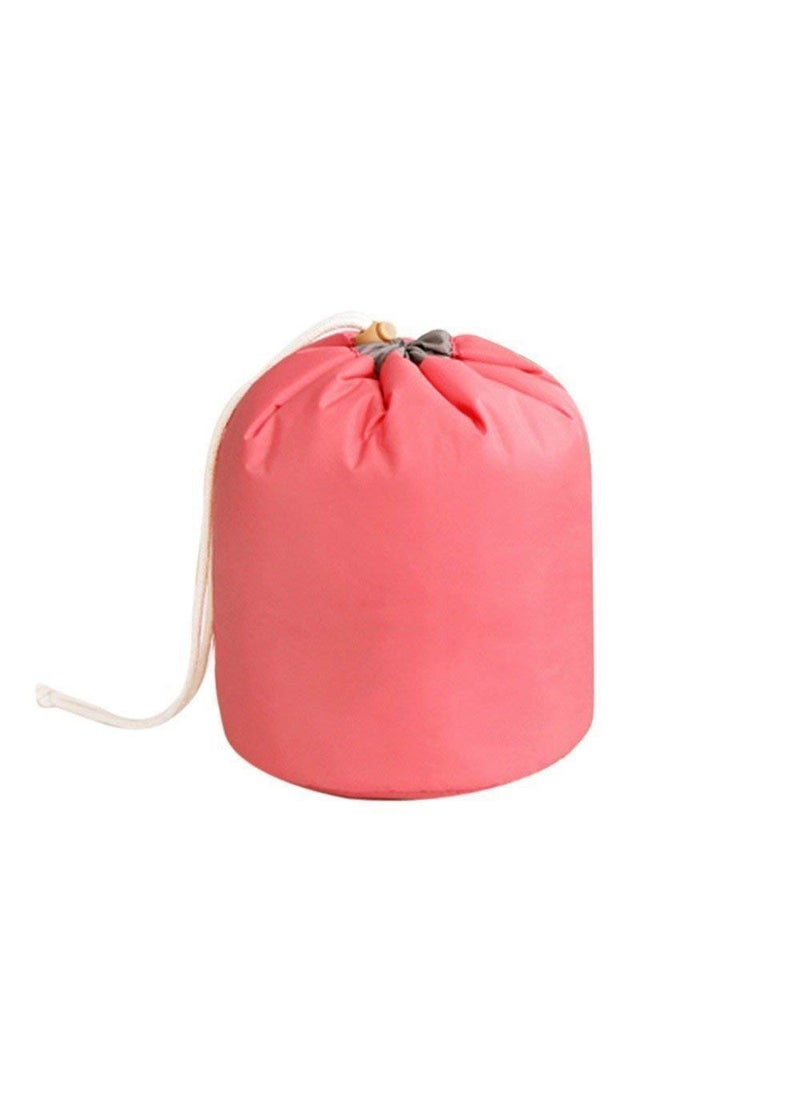 Prostuff.in Prostuffin Womens Bucket Barrel Shaped Travel Dresser Round Pouch Cosmetic Makeup Bag Random Color 1pcs  - Image 1