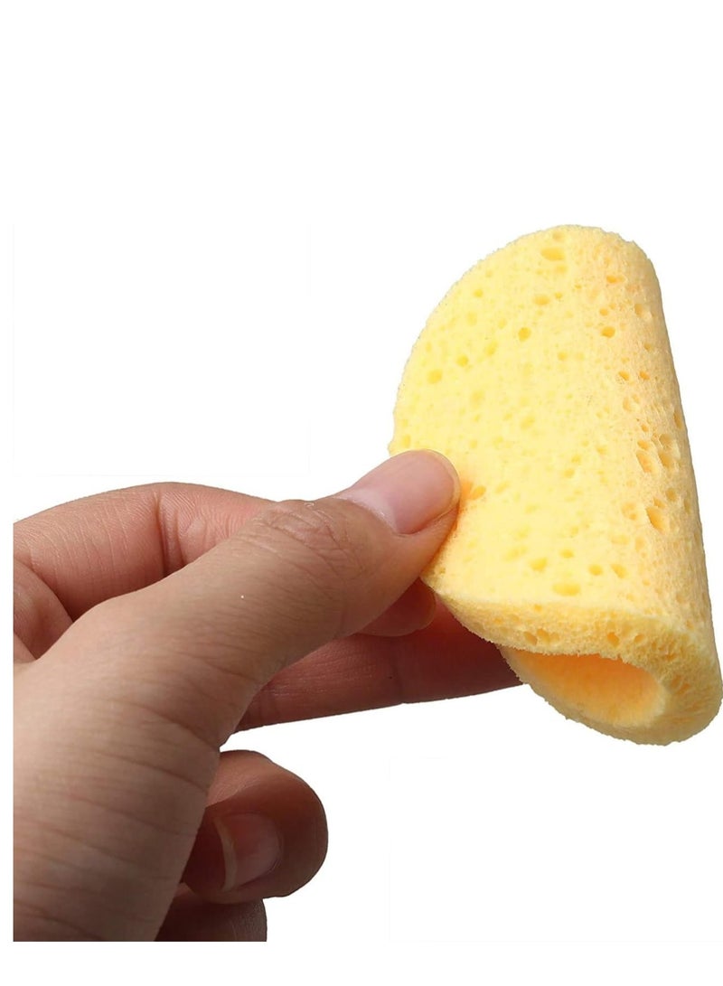 Facial Sponges - 50 Count Compressed Cellulose Face Cleansing and Exfoliating Sponges, Reusable Makeup Mask Remover, Round Face Cleaning Sponge Pads - Image 4