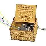 Sooye Hand Crank Music Box for Daughter Gifts from Mom, Plays The Tune You are My Sunshine Unique Gifts for Daughter - Image 1