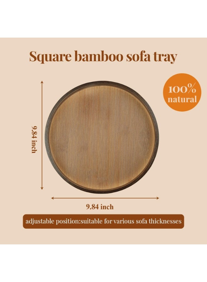 XiuWoo Adjustable Sofa Armrest Tray - Portable Storage Rack, Multipurpose Side Table & TV Tray for Holding Mobile Phones, Drinks, Snacks, Remote Controls - Image 5