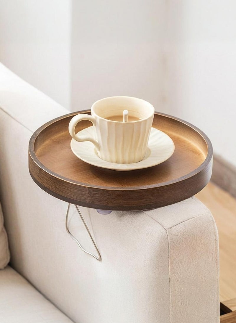 XiuWoo Adjustable Sofa Armrest Tray - Portable Storage Rack, Multipurpose Side Table & TV Tray for Holding Mobile Phones, Drinks, Snacks, Remote Controls - Image 1