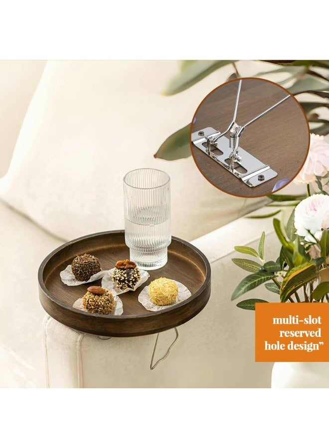 XiuWoo Adjustable Sofa Armrest Tray - Portable Storage Rack, Multipurpose Side Table & TV Tray for Holding Mobile Phones, Drinks, Snacks, Remote Controls - Image 2
