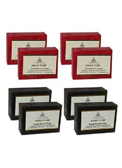 Khadi Pure Basil & Strawberry Soap 125 ml (Pack of 8)  - Image 1