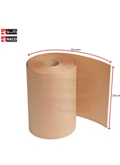 RACO RACO Corrugated Roll Brown Cardboard Roll for Packing, Moving, Gift Wrapping, Postal, Shipping, Parcel, Wall Art, Crafts, Bulletin Boards, Floor Covering, Table Runner Kraft Paper Roll  - Image 5