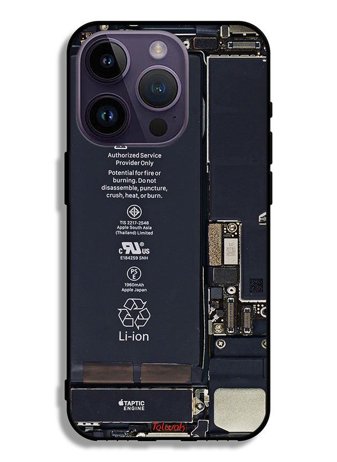 Tolwak - Apple iPhone 14 Pro Protective Case Phone Circuit Pattern - Image 1