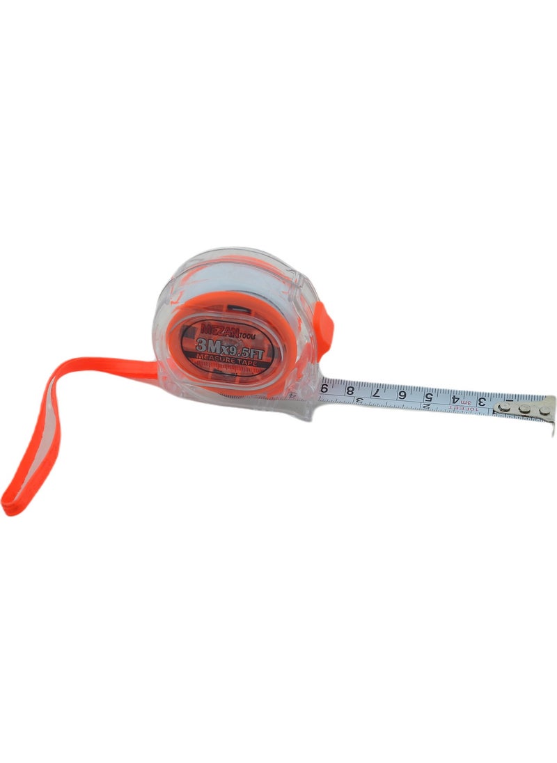 Mezan Tools 3m x 9.5ft 15MM Orange Meter  - Image 1