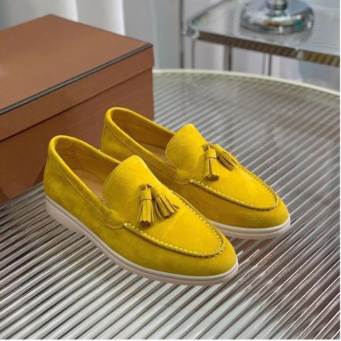 Independent Station Export New Casual Lightweight Slip-On Large Size Flats Loaf Beanie Shoes - Image 3