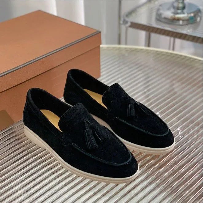Independent Station Export New Casual Lightweight Slip-On Large Size Flats Loaf Beanie Shoes - Image 4