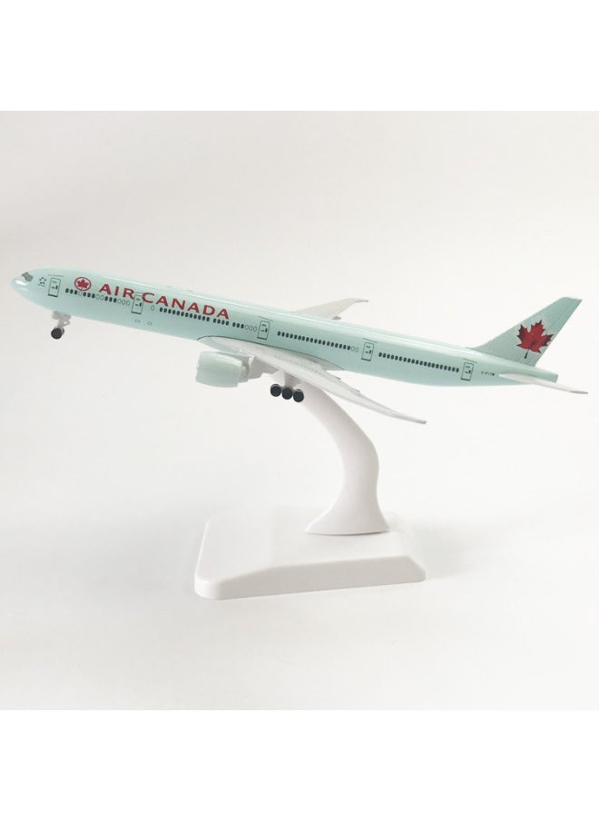 20cm Aircraft Model Alloy Wheels Ornaments Air Canada Model Boeing 777 Gift Collection-Color:20cm Canadian 777  - Image 3