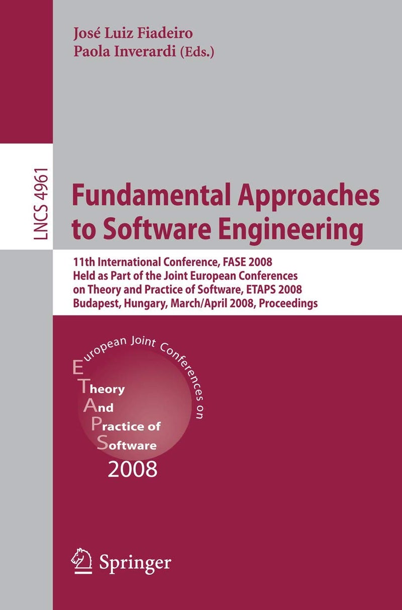 Fundamental Approaches to Software Engineering 