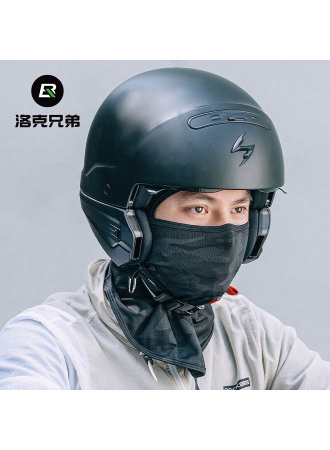 Rockbros Sun Protection Balaclava, Full-face Motorcycle Riding Mask, Neck Gaiter, Ice Silk, Spring And Summer Windproof Outdoor Mask For Men And Women, Gray - Image 5
