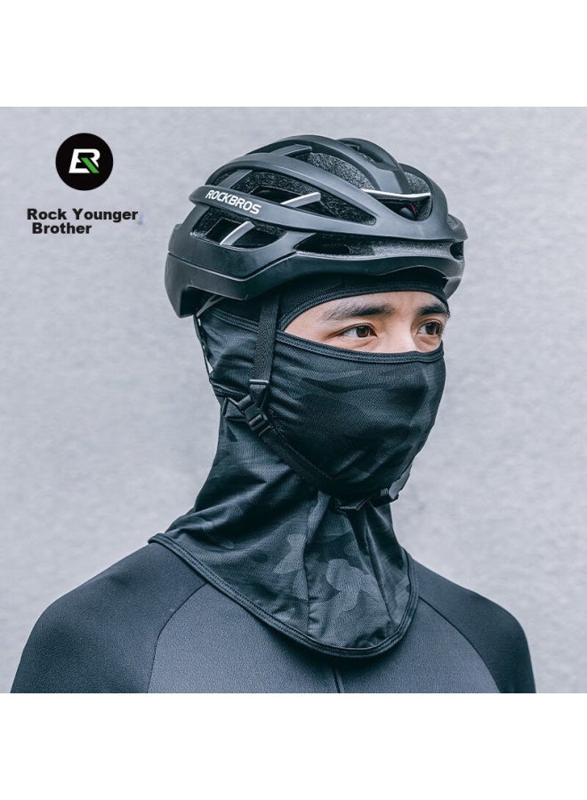 Rockbros Sun Protection Balaclava, Full-face Motorcycle Riding Mask, Neck Gaiter, Ice Silk, Spring And Summer Windproof Outdoor Mask For Men And Women, Gray - Image 4