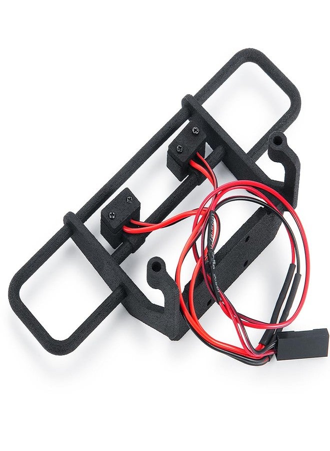 MOHERO TRX4M Front Bumper with 2 LEDs Lights for 1/18th RC Crawler Car K10 F150 Upgrade Part - Image 3