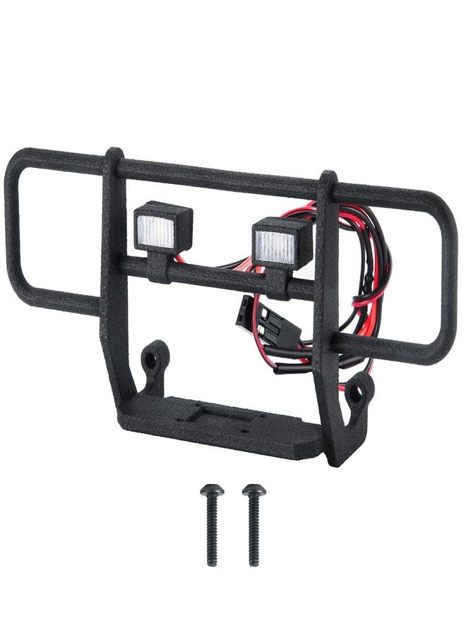 MOHERO TRX4M Front Bumper with 2 LEDs Lights for 1/18th RC Crawler Car K10 F150 Upgrade Part - Image 2