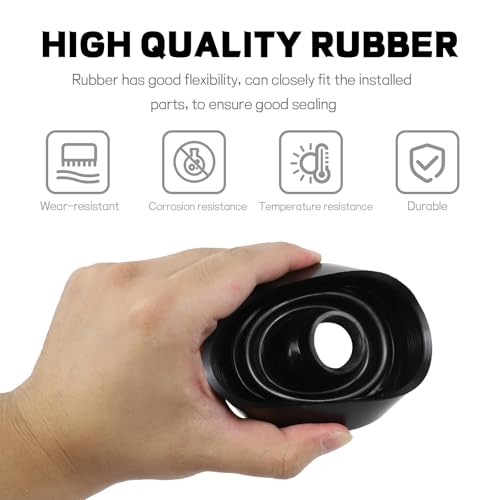 Hbxdeco 2PCS Car Headlight Cover for H4 Bulb Protection, 80mm Rubber Headlight Protective Cover for Dust & Water Resistant, Universal H4 LED Lights Dust Cap for Most Cars Trucks SUVs - Image 5