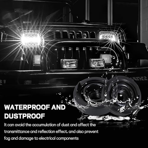 Hbxdeco 2PCS Car Headlight Cover for H4 Bulb Protection, 80mm Rubber Headlight Protective Cover for Dust & Water Resistant, Universal H4 LED Lights Dust Cap for Most Cars Trucks SUVs - Image 4