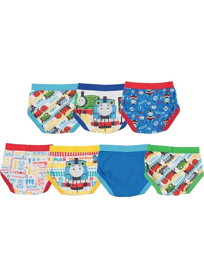 Thomas & Friends Boys Toddler 7-Pack 100% Combed Cotton Briefs with Thomas the Tank, Percy and More in Sizes 2/3T and 4T, 7-Pack, 2-3T - Image 5