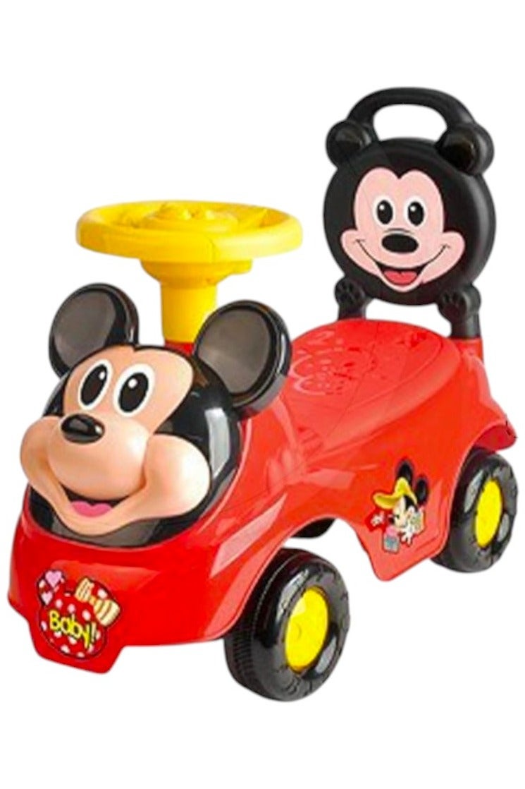 ميكي سيارة دفع رسوم متحركة للركوب على شكل سيارة دفع مع موسيقى ميكي ماوس سيارة دفع للأطفال - Image 1