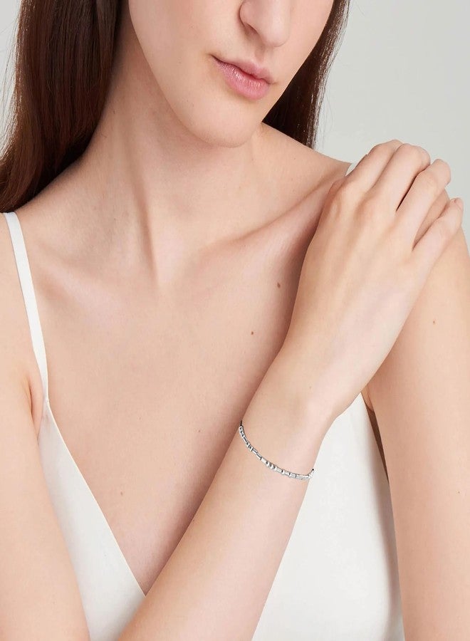 Tidefire Morse Code Bracelets for Women Men Secret Message Beads Silk Cord Bangle Friendship Bracelet with Meaning Card (I Love You) - Image 2