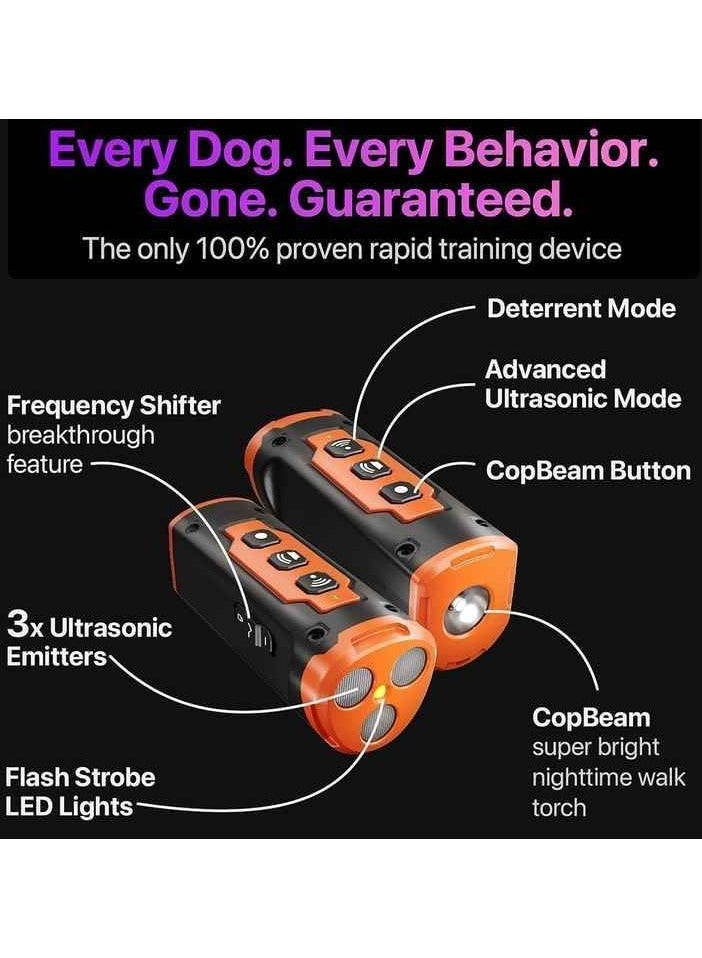 Highdas Dog Bark Deterrent Device Stops Bad Behavior | No need yell or swat, Just point to a dog (own or neighbor's) Hit the button | Long-range ultrasonic, Alternative to painful dog shock collar - Image 3