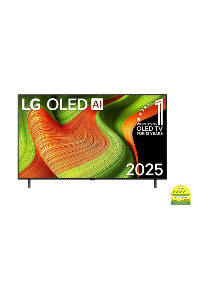 إل جي تلفاز ذكي OLED AI B5 مقاس 65 بوصة 4K 120Hz مع جهاز تحكم سحري AI WebOS25 Dolby Vision / HDR10 / H / Dolby Atmos [2025]، ضمان لمدة سنتين - - Image 1