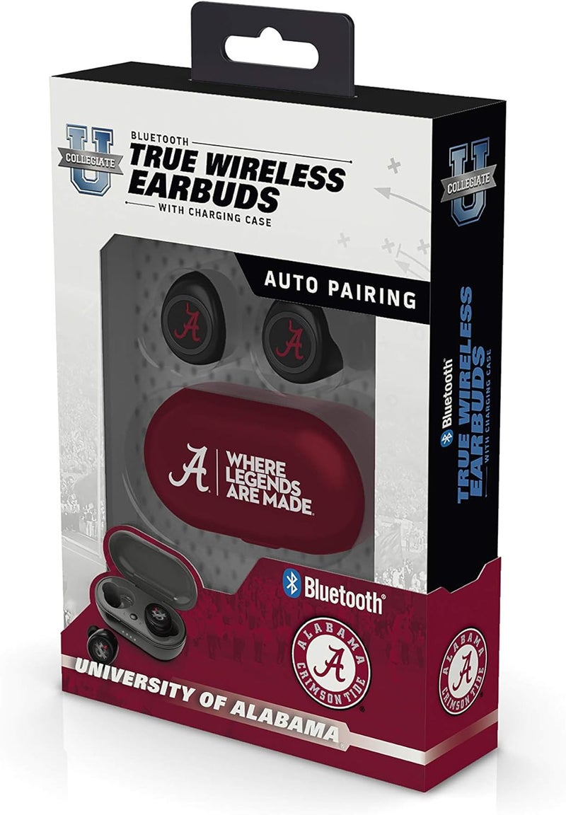 SOAR NCAA Alabama Crimson Tide True Wireless Earbuds, Team Color - Image 2