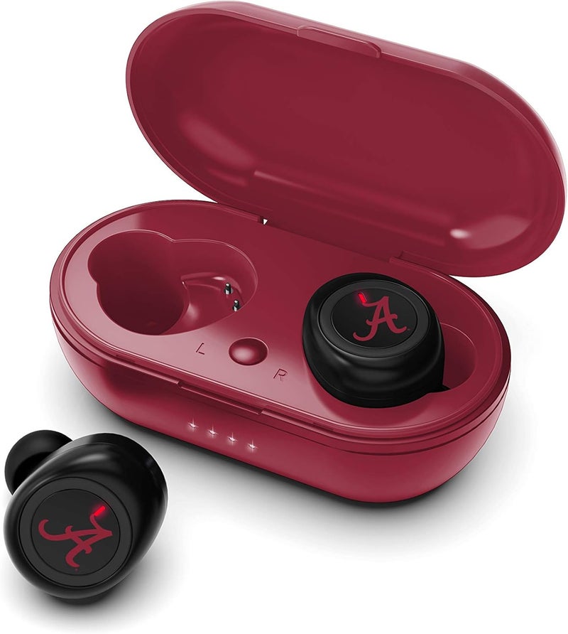 SOAR NCAA Alabama Crimson Tide True Wireless Earbuds, Team Color - Image 1
