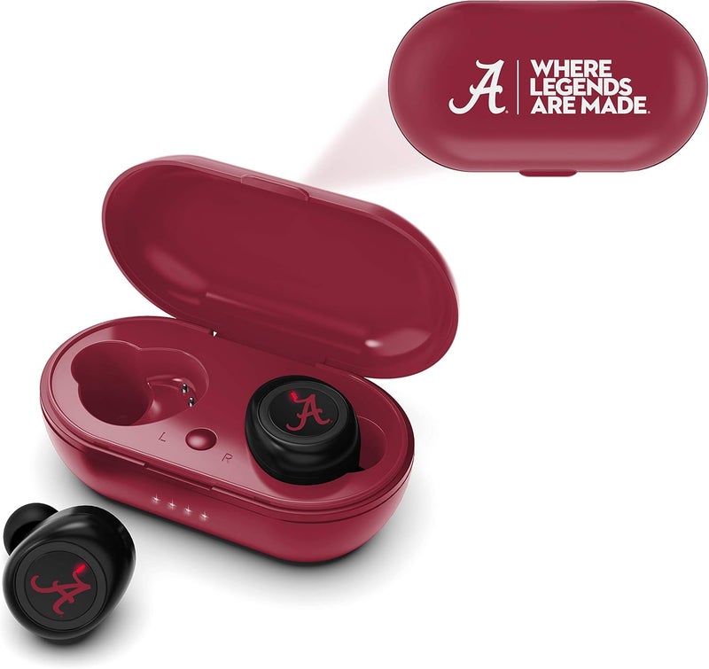 SOAR NCAA Alabama Crimson Tide True Wireless Earbuds, Team Color - Image 5