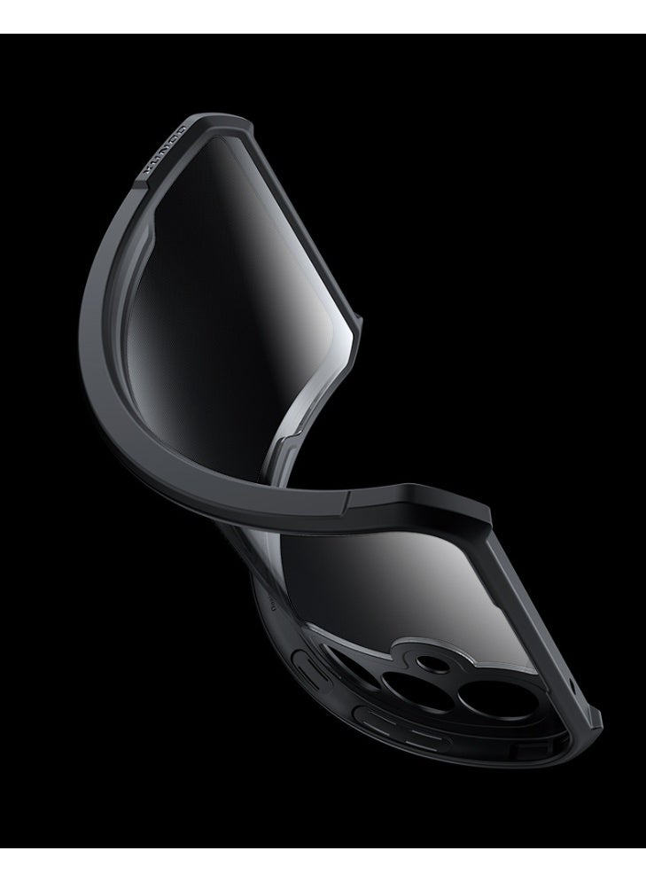 سامسونج جالاكسي A26 5G حالة الهاتف المحمول ، رقيقة جدا وخفيفة الوزن ، لينة TPU الوفير ، الاكريليك الغطاء الخلفي شفاف سامسونج جالاكسي A26-5G ، أسود - Image 4