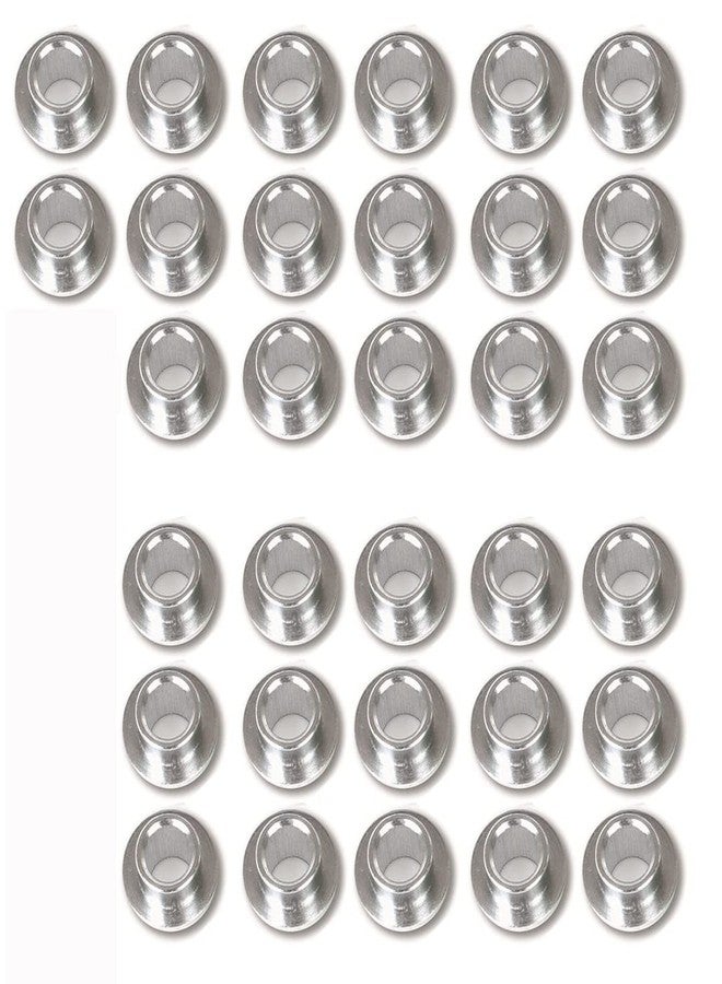 SzBlaZe 32 Pieces Aluminum Durable Bushing Bearing Spacers for Inline Skates, Roller Skates, Skateboards, Longboards for 8mm Screws (Silver) - Image 1