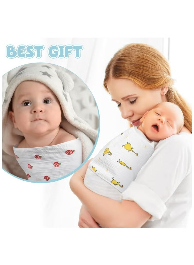 واي آند دي M 17*55 سم نمط البطيخ أربع طبقات من واقي بطن الطفل واقي بطن صيفي رقيق للأطفال حديثي الولادة لحماية المعدة من البرد - Image 5