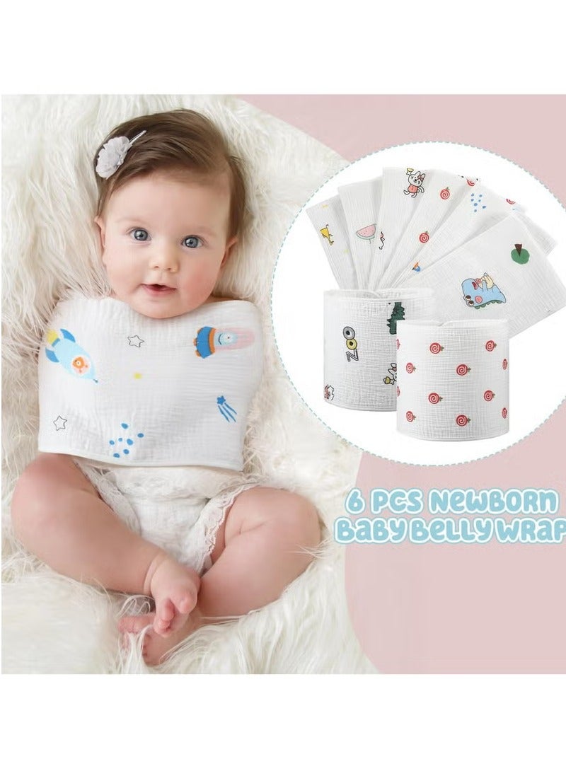 واي آند دي M 17*55 سم نمط البطيخ أربع طبقات من واقي بطن الطفل واقي بطن صيفي رقيق للأطفال حديثي الولادة لحماية المعدة من البرد - Image 4