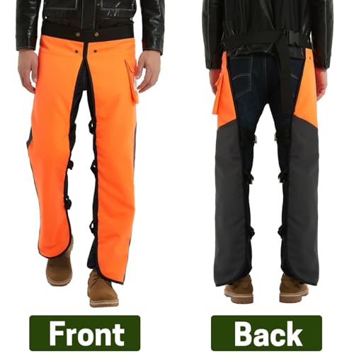 ZELARMAN Chainsaw Chaps Apron Wrap 8-layer for Men/Women Loggers Forest Workers Protective Chain Saw Pants Adjustable - Image 3