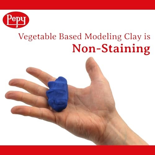 Pepy Plastilina Reusable and Non-Drying Modeling Clay; Box of 12-Color Sticks, 0.8 Ounce Each, Perfect for Arts and Crafts Projects - Image 5