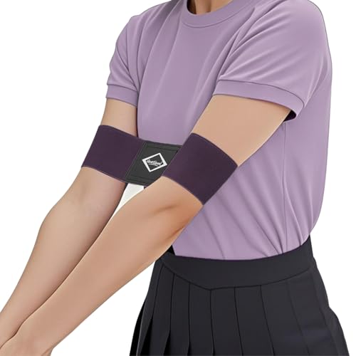 Scott Edward Pro Golf Swing Training Aid,Swing Correcting Arm Band Correct Training Swing Gesture Alignment Practice Tool for Golf Beginners,Female,Girl,Woman(Purple) - Image 2