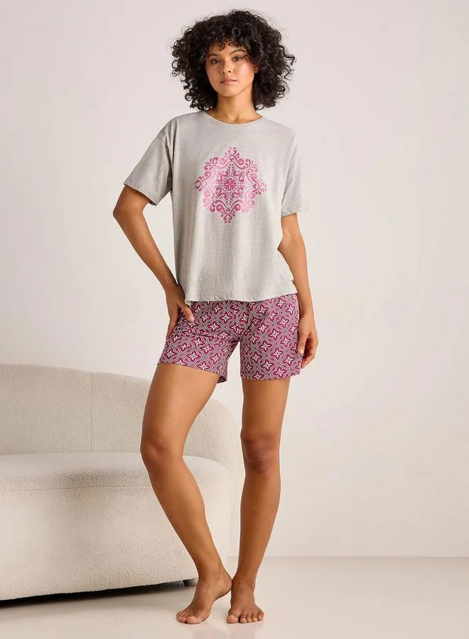 Splash FAV Pyjama Short Set T shirt & Shorts