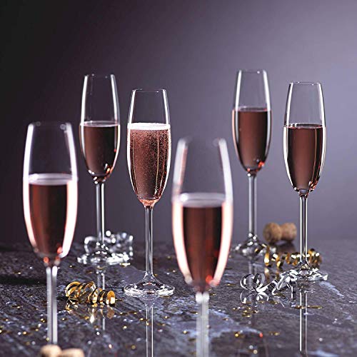 RAHAS Champagne Flute Wine Glass Set of 6 Pcs - 170 ml - Image 2