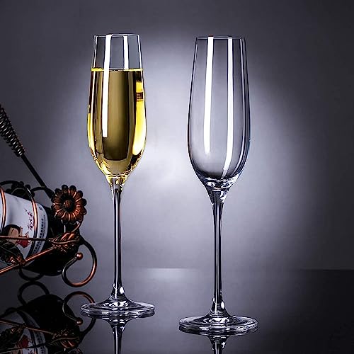 RAHAS Champagne Flute Wine Glass Set of 6 Pcs - 170 ml - Image 3
