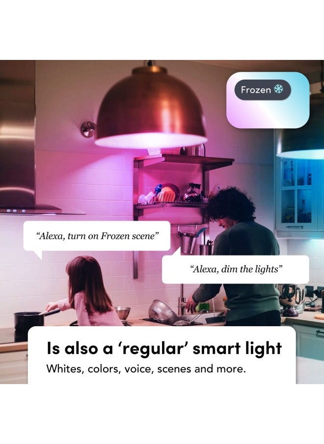 Lifx - LIFX Clean  A19 1100 lumens  Full Color with Antibacterial HEV  Wi-Fi Smart LED Light Bulb  No Bridge Required  Compatible Alexa  Hey Google  HomeKit and Siri  2-Pack - Image 1