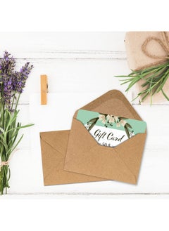 MATICAN Gift Card Envelopes 100Count Mini Envelopes Kraft Paper Business Card Envelopes Bulk Tiny Envelope Pockets For Small Note Cards Brown 4 X 2.7 Inches  - Image 3