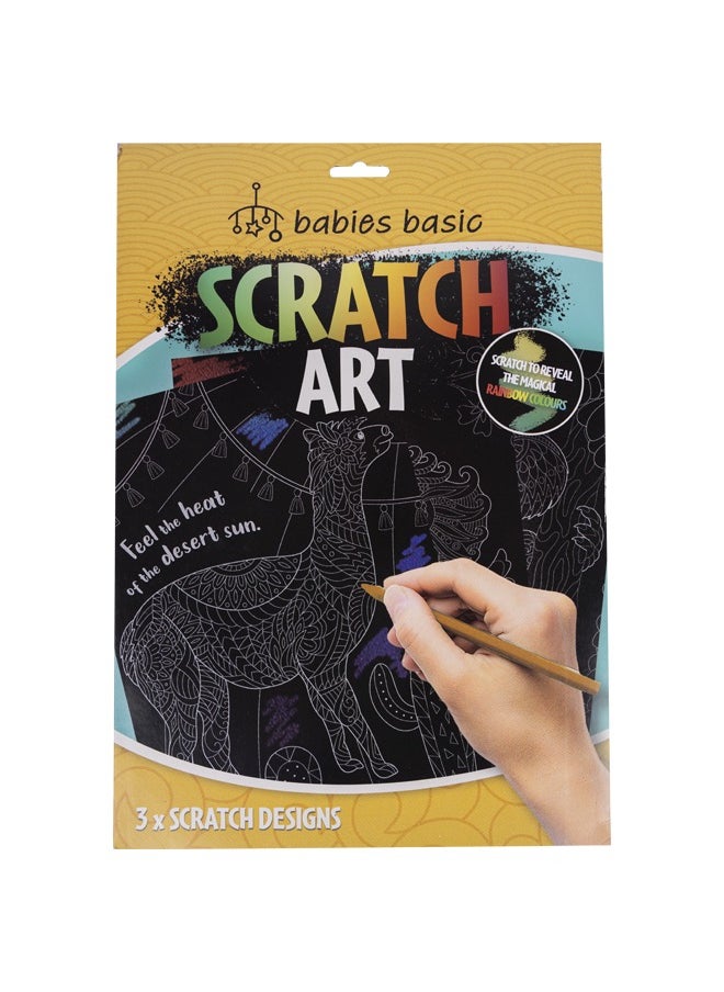 Babies Basic - Magic Scration Art, Custom Designe Made Specially For Kids Of All Ages, Each Pack Includes 3 Unique Designs - Image 1